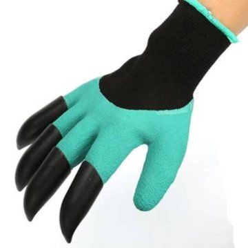 Praktické rukavice pro práci na zahrádce s plastovými drápy pro praváky